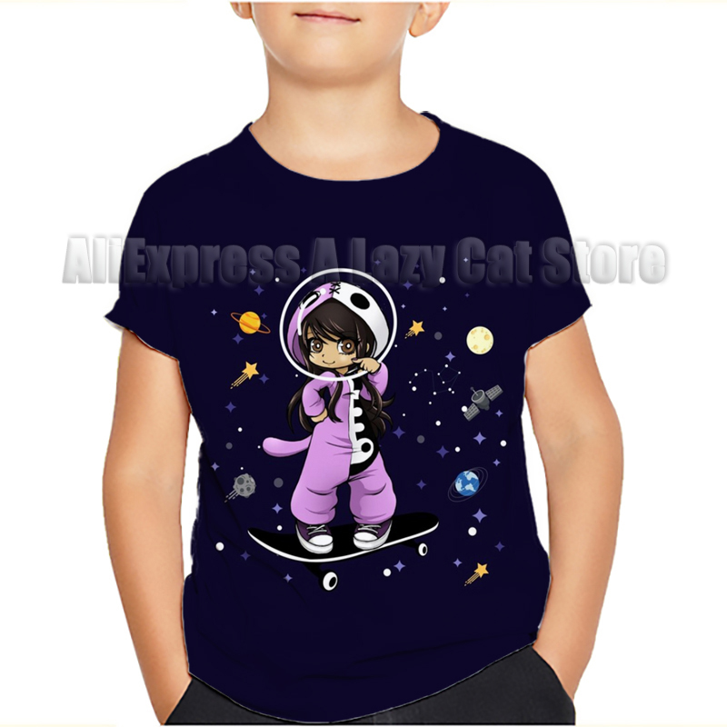 Aphmau Cat ws kedi T shirt kar - Summer Clothing Baby Girl incelemesi ve fiyatı